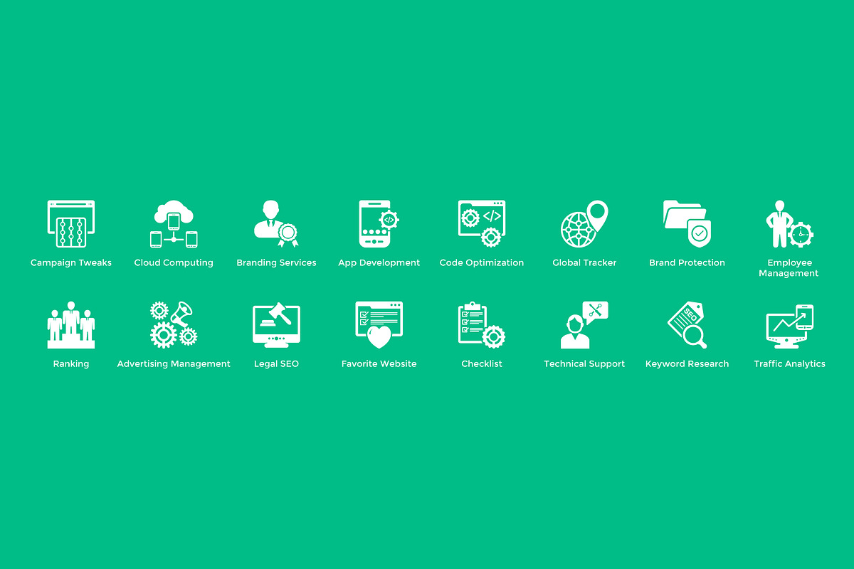 216 Seo and Marketing Vector Icons, a Solid Icon by Vectors Market (Photo 7 of 7)