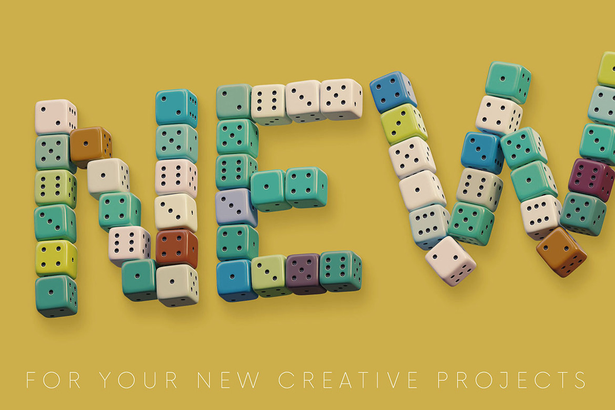 Dice - PNG Alphabet, an Object Graphic by MIIM (Photo 4 of 4)