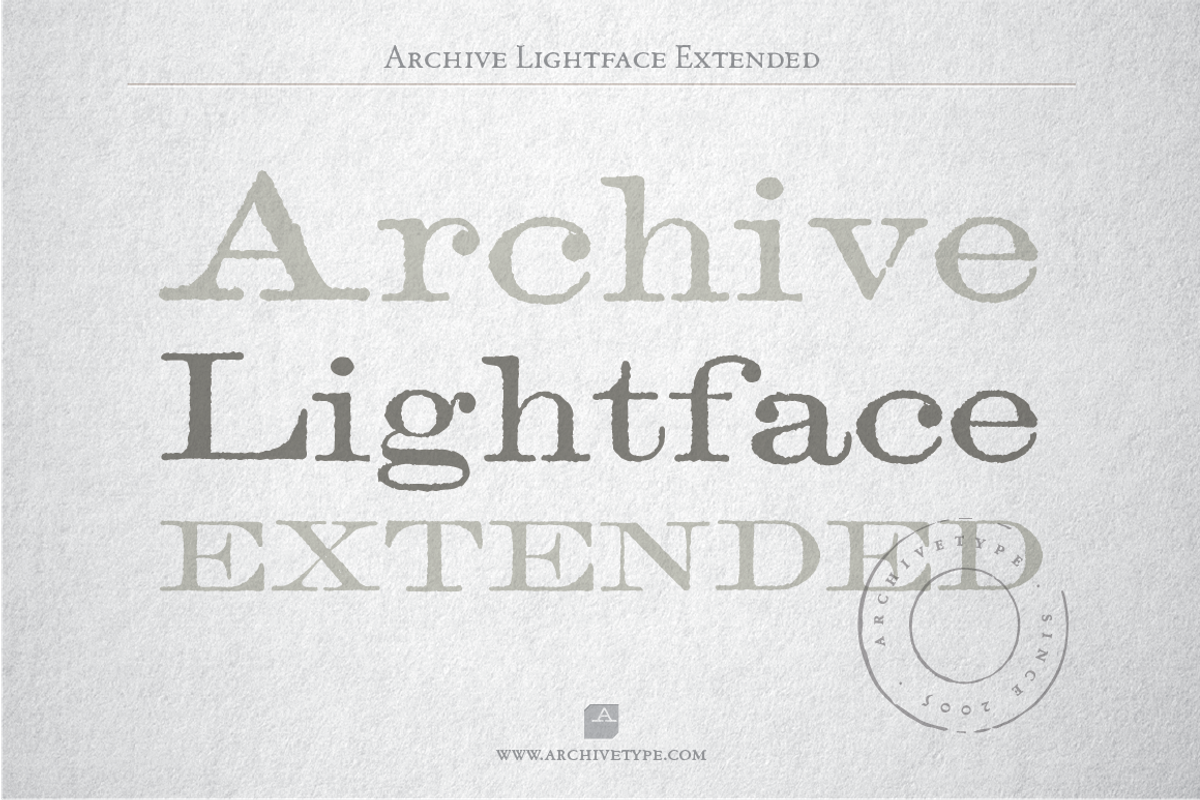 Archive Lightface Extended