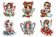 Whimsical Summer Fairy Clipart, a Seasonal Illustration by CitraGraphics (Thumbnail 4 of 6)