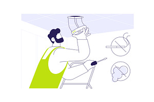 Smoke and gas sensor abstract, a Technology Illustration by Visual Generation