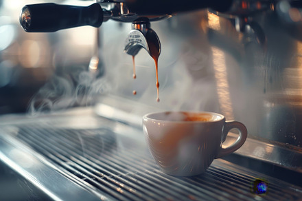 Liquid being poured into a coffee cu, a Photo by Iftikhar Alam