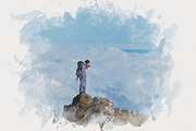 Watercolor Splatter Effect Photoshop, an Action Add-On by liptouse (Thumbnail 2 of 10)