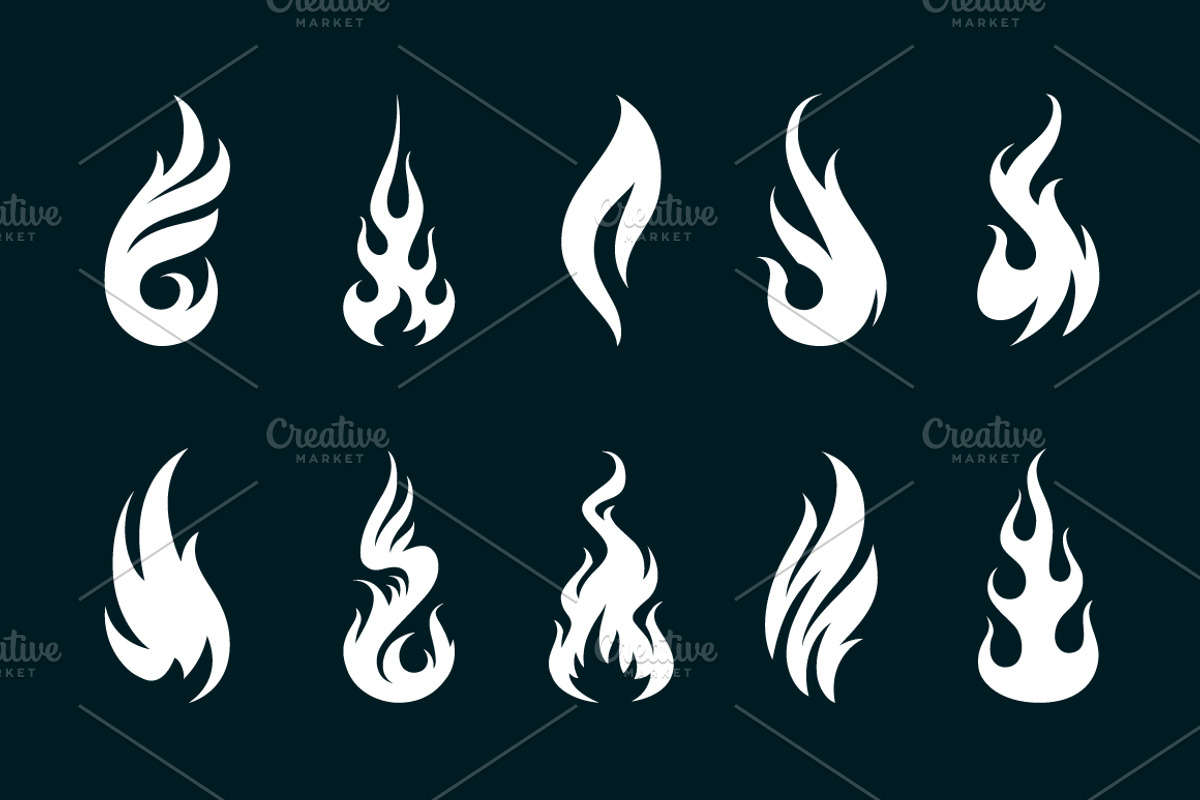Vector Fire Icons, a Solid Icon by Vecster (Photo 4 of 6)