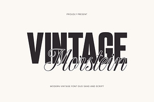 Morstein Vintage | Modern Font Duo, a Sans Serif Font by Typoraith Co