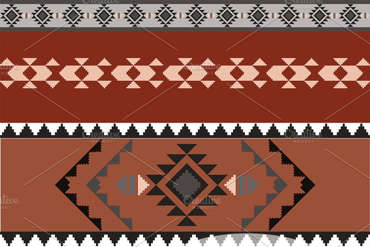 Aztec Tribal in Brown and Gray preview 3
