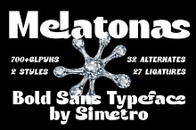 Melatonas - A Bold Display Typeface