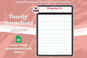 Spreadsheet Family Household Planner, a Templates & Theme by bellaROSEworkshop (Thumbnail 4 of 6)