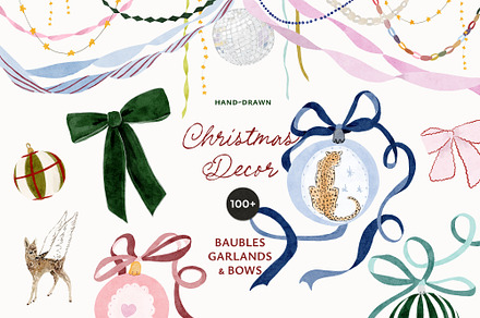 Hand-Drawn Christmas Decor