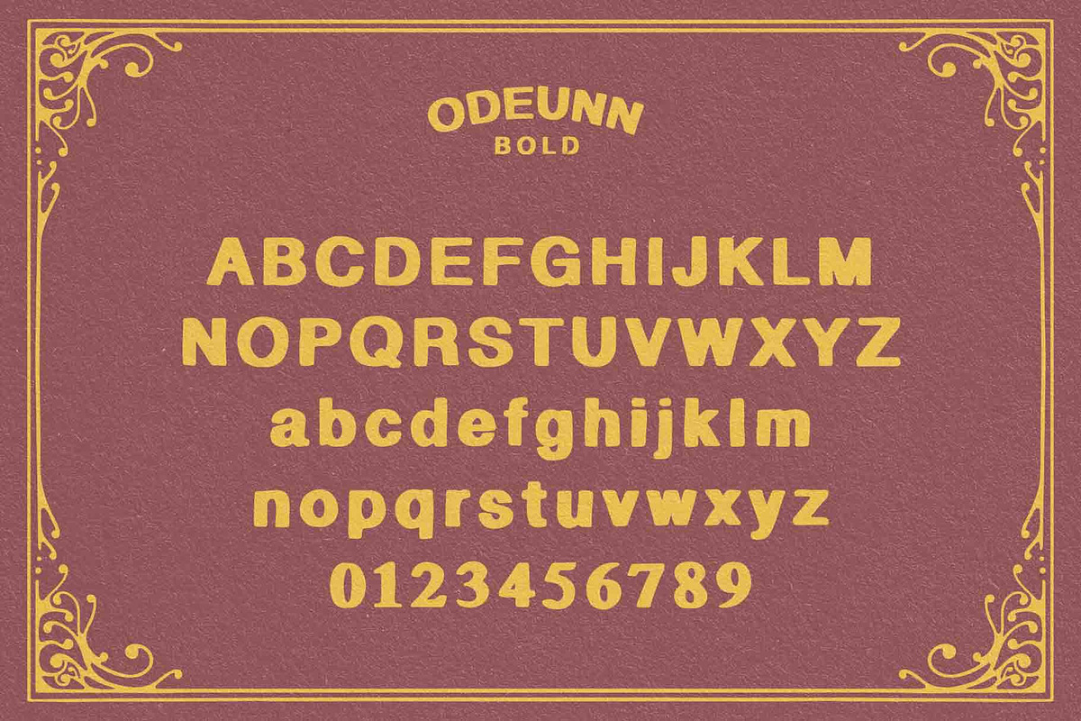 Odeunn - Sans Serif Typeface, a Sans Serif Font by Illousa (Photo 4 of 8)