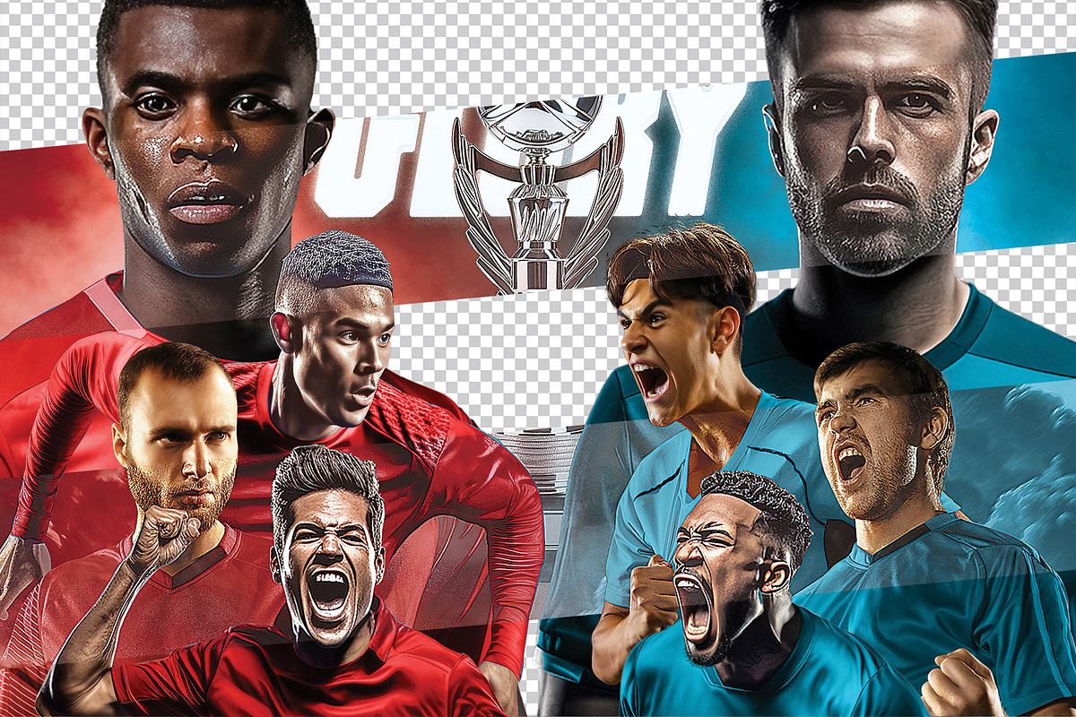 5 Football Poster Templates, a Flyer Template by Bornx Design (Photo 8 of 8)
