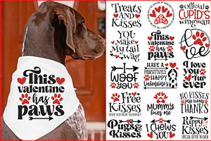 Valentine Dog Bundle SVG