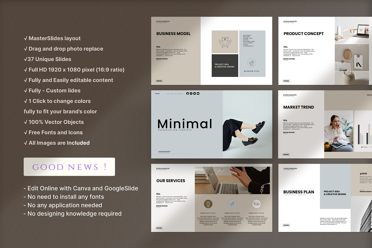 Minimal | Business Presentation preview 3