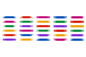 Pixel banner. Header strips with, an Object Illustration by winwin.art