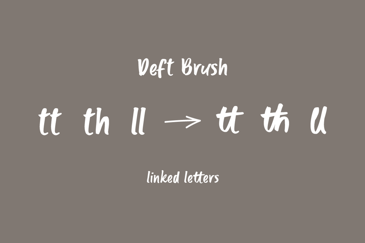 Deft Brush - Hand Drawn Font, a Font by Colt Type Co (Photo 3 of 4)