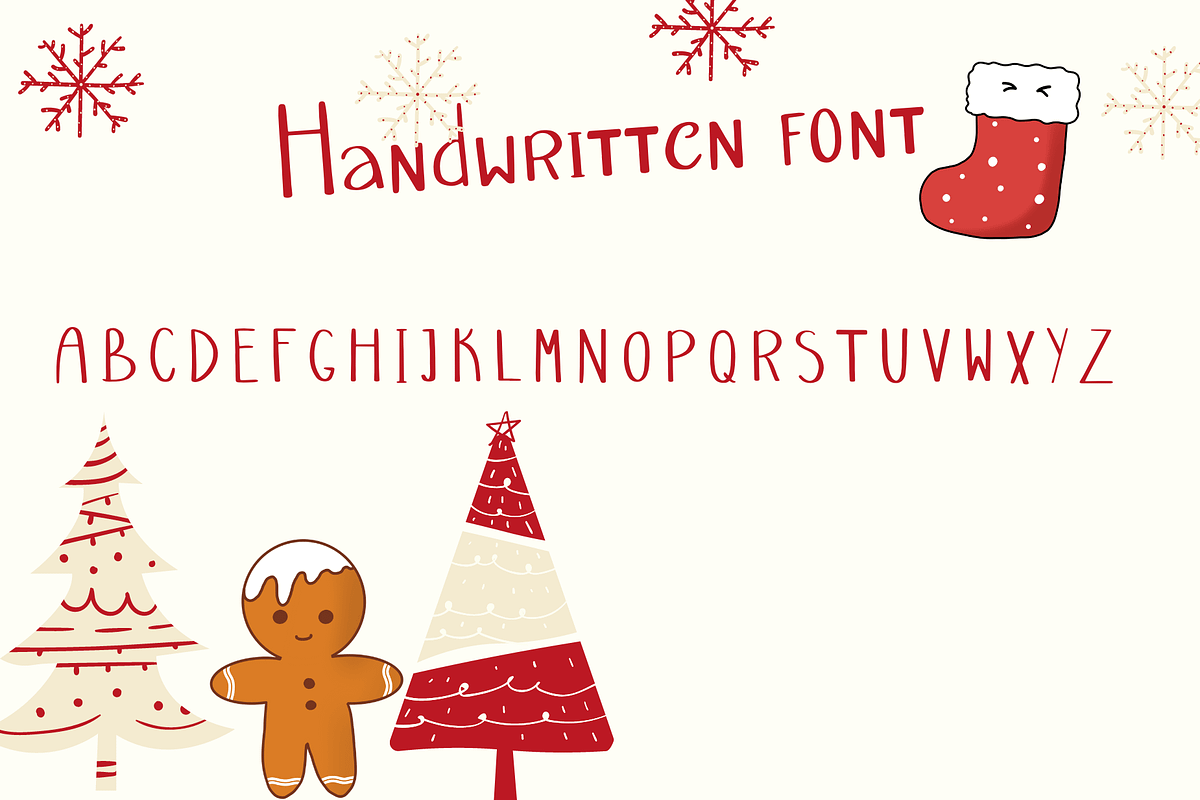 Christmas Font, a Handwritten Font by Akrinity Digital (Photo 2 of 4)