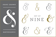 9 Hand Drawn Ampersands, an Illustration by Bianca Mascorro Art (Thumbnail 1 of 4)