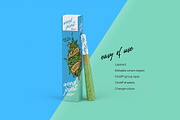 Weed Joint Pre-Roll Packaging Mockup, a Product Mockup by easymock 2 (Thumbnail 3 of 10)