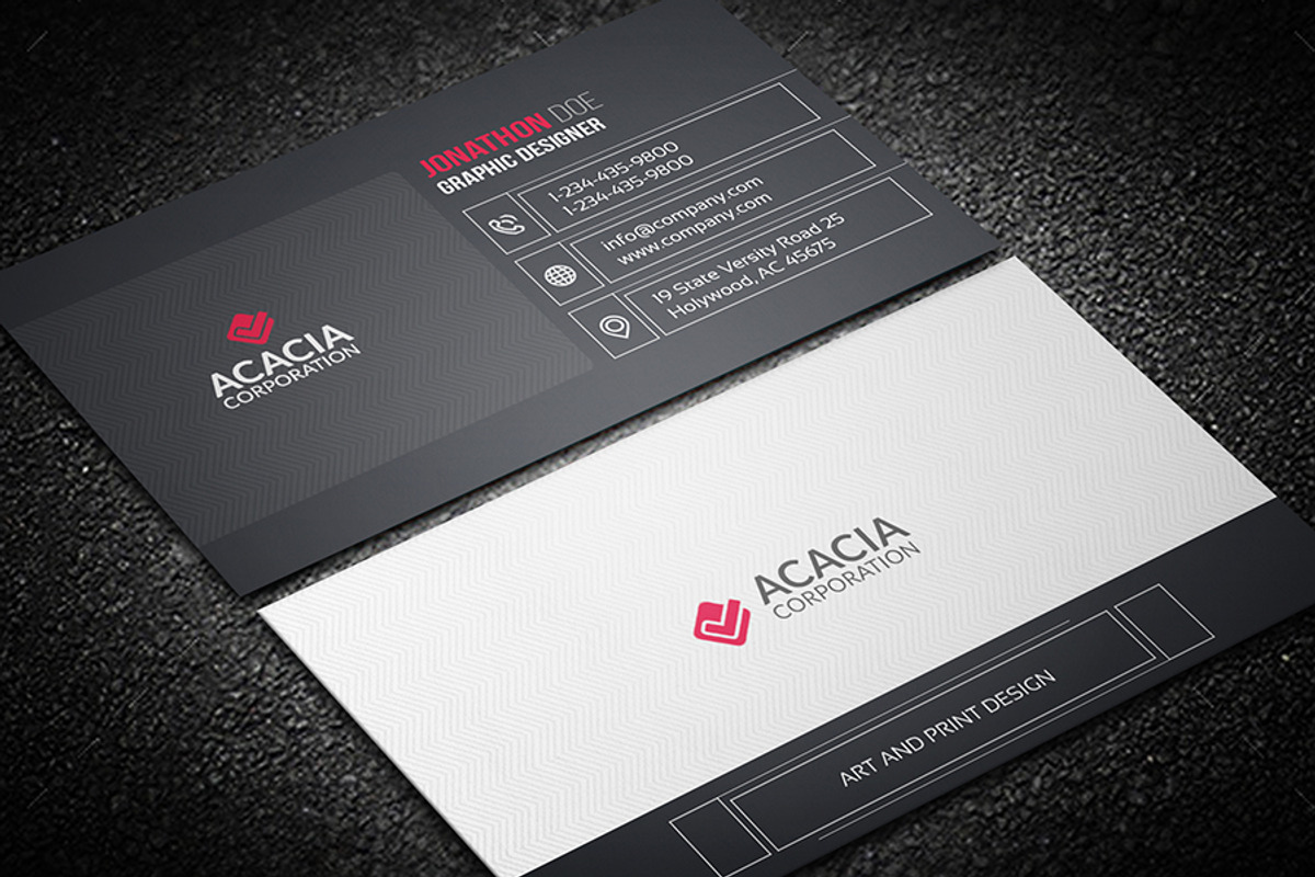 Line Business Card, a Business Card Template by DesignGhar (Photo 3 of 4)