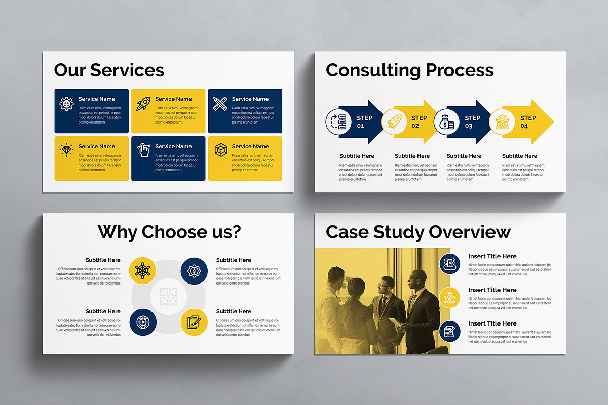 Consulting Presentation Template, a Presentation Template by E-Type (Photo 4 of 6)