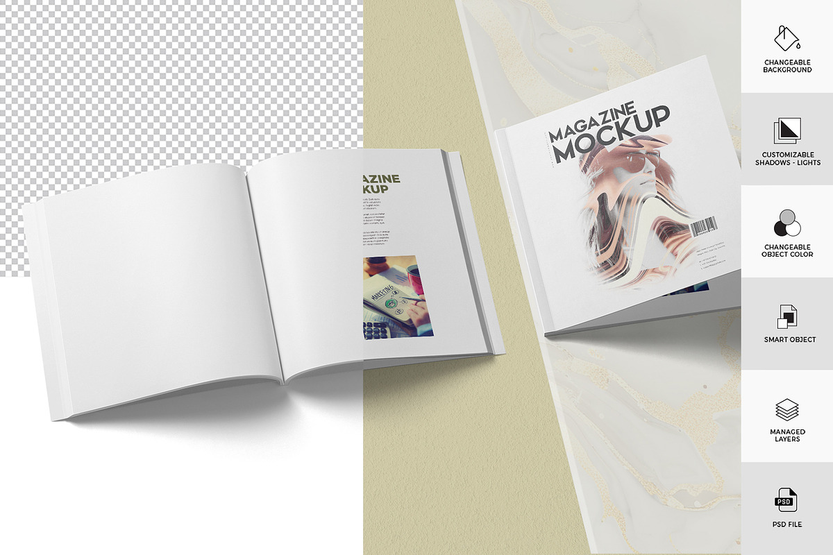 Magazine Mockup, a Product Mockup by ZippyPixels (Photo 2 of 4)