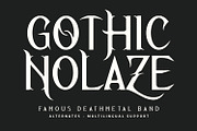 Zeroha Dark Gothic Blackletter Font, a Blackletter Font by Maulana Creative (Thumbnail 7 of 7)