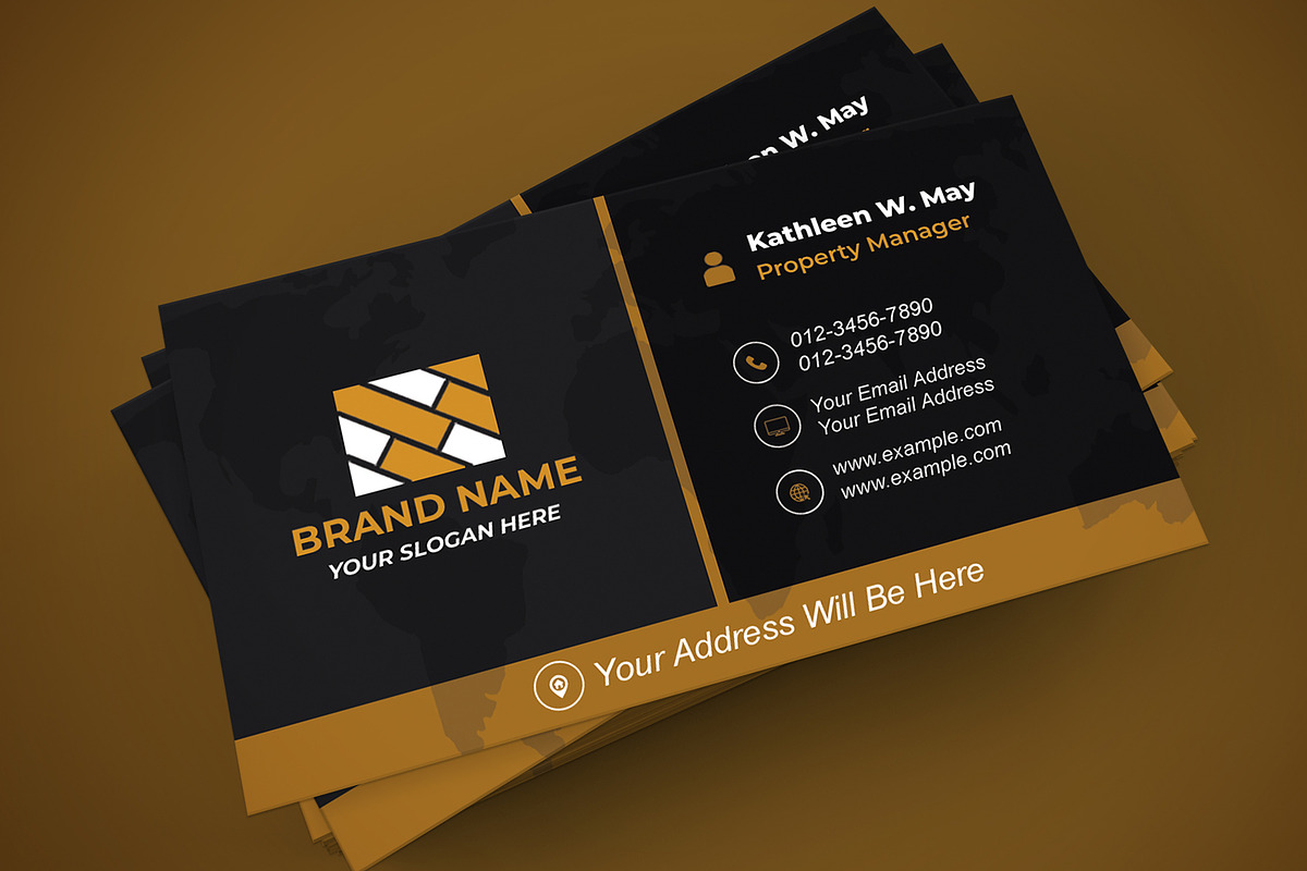 Modern Business Card Design Editable, a Business Card Template by Mohammad Sarfaraz (Photo 2 of 7)