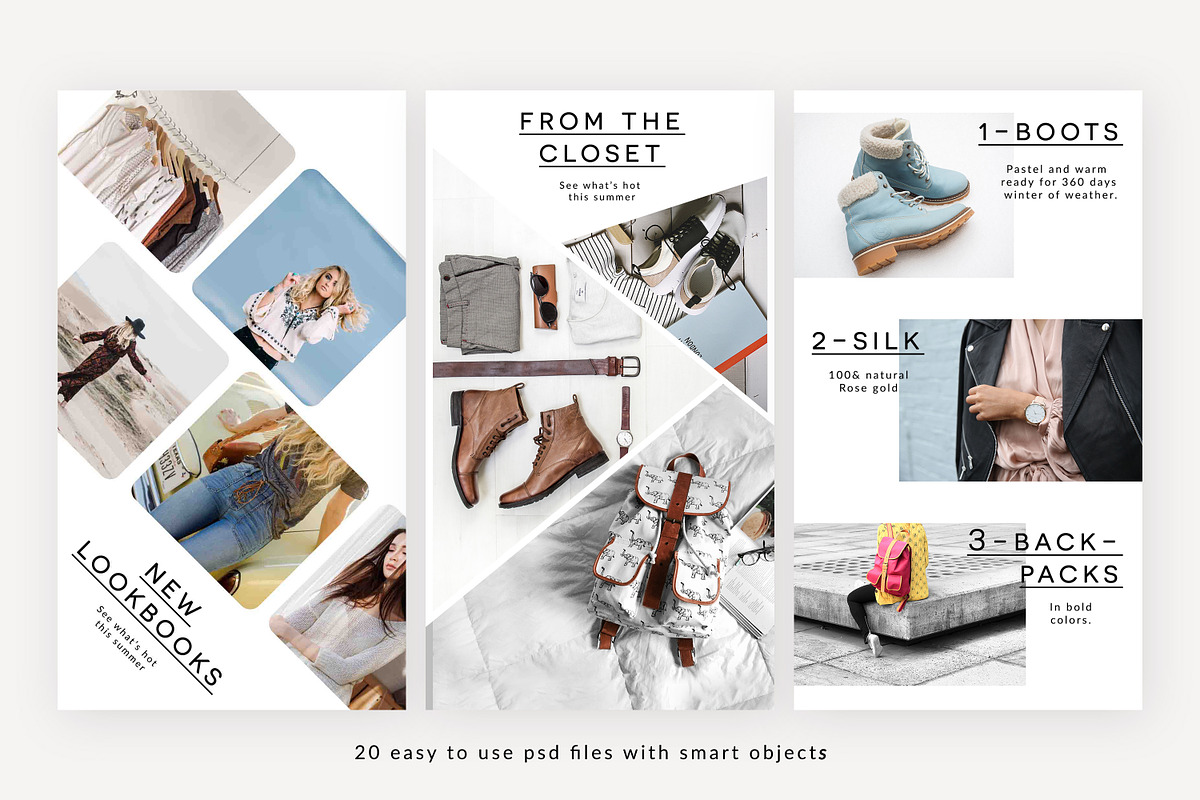 Instagram stories template bundle, a Social Media Template by Negative Space (Photo 3 of 6)