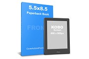 Kobo eReader with Book Mockups, a Print Template by Cover Actions Premium (Thumbnail 6 of 6)
