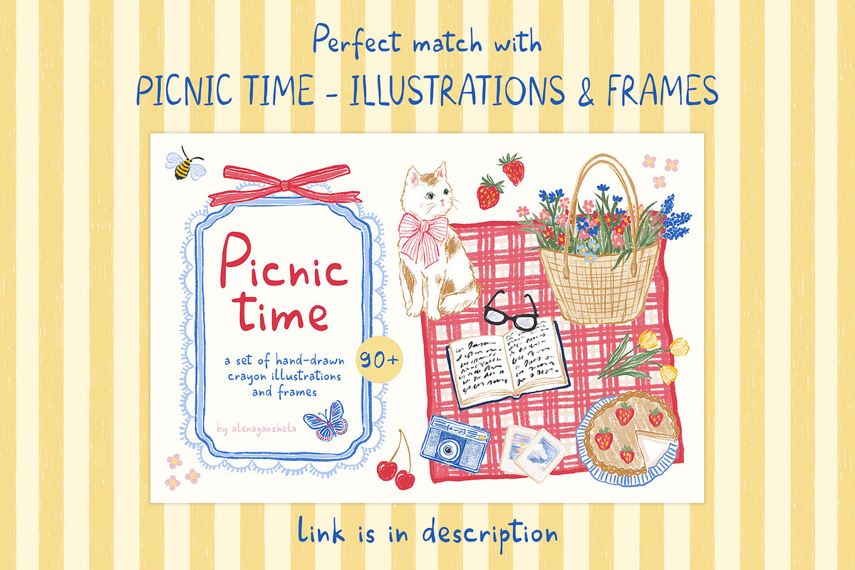 Picnic time - whimsy summer patterns, a Pattern Graphic by alenaganzhela (Photo 16 of 16)