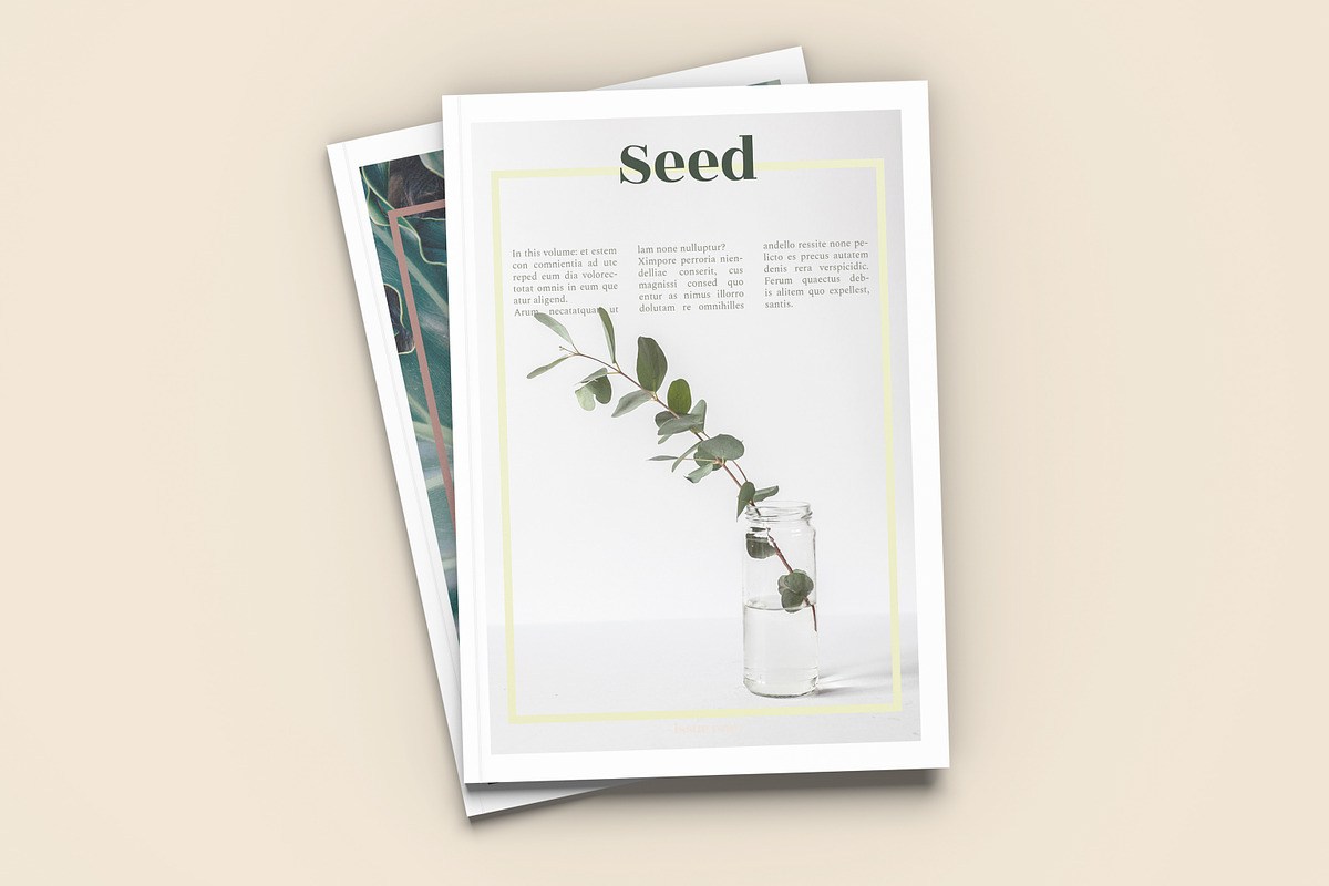 Seed - A4 Magazine Template, a Magazine Template by Tèrso. (Photo 1 of 10)