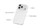 High Quality iPhone 17 Case Mockup, an iPhone Mockup by RamStudio2 (Thumbnail 9 of 14)