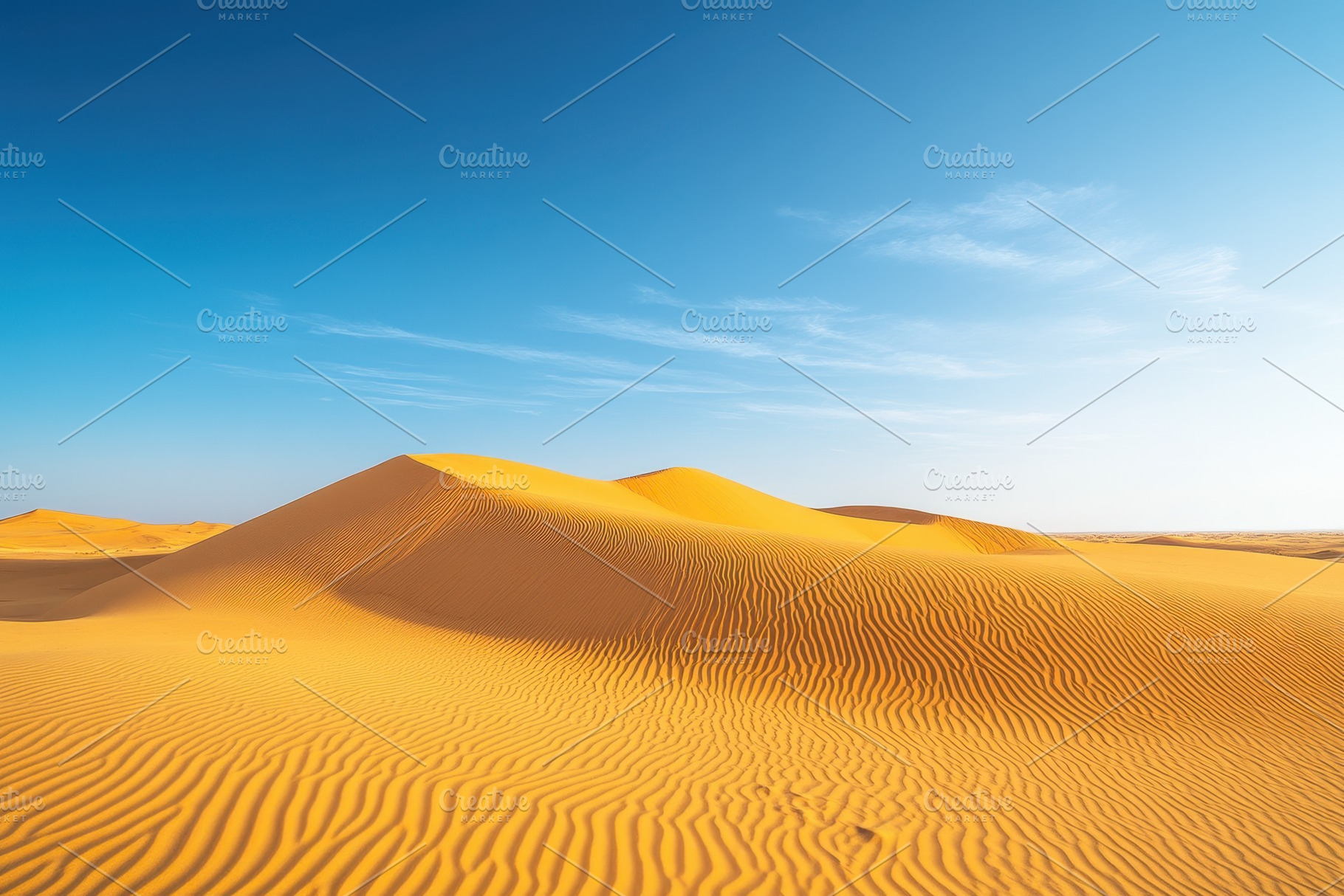 Sunlit desert landscape reveals roll, a Photo by Iftikhar Alam