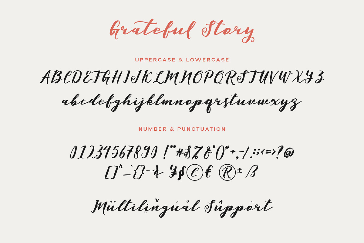 Grateful Story - a handwritten font, a Handwritten Font by Siwox Studios (Photo 7 of 9)