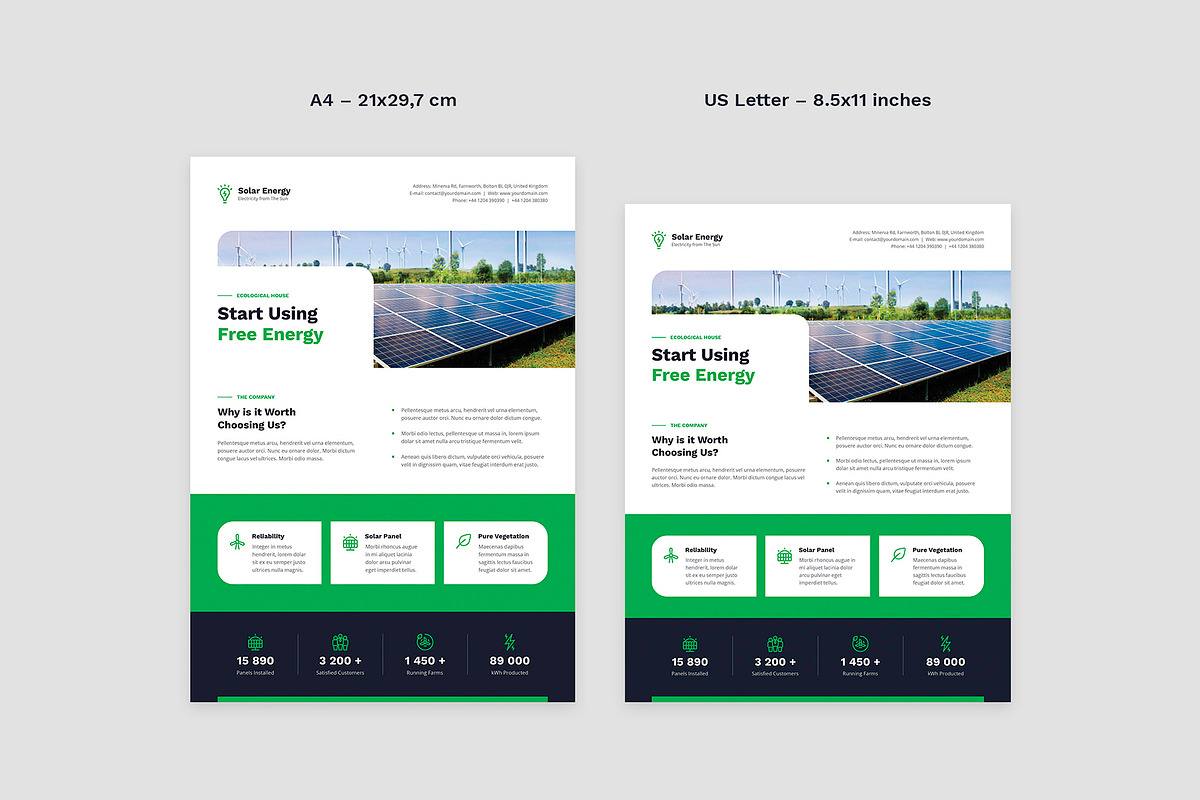 Solar Energy Renewable Flyer Canva, a Flyer Template by artbart (Photo 7 of 9)