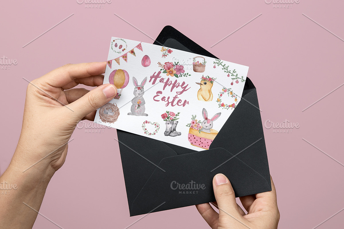 Easter watercolor set, an Illustration by Alena Ermakova (Photo 2 of 5)