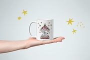 Vintage Christmas Circus art, a Decorative Illustration by Summer Nightingale Art (Thumbnail 13 of 14)