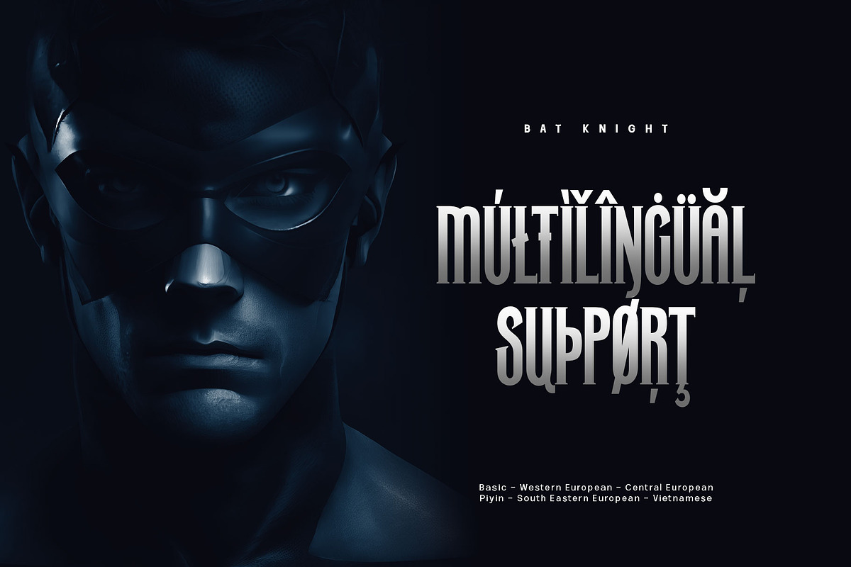 Bat Knight Typeface, a Font by alit design (Photo 13 of 19)