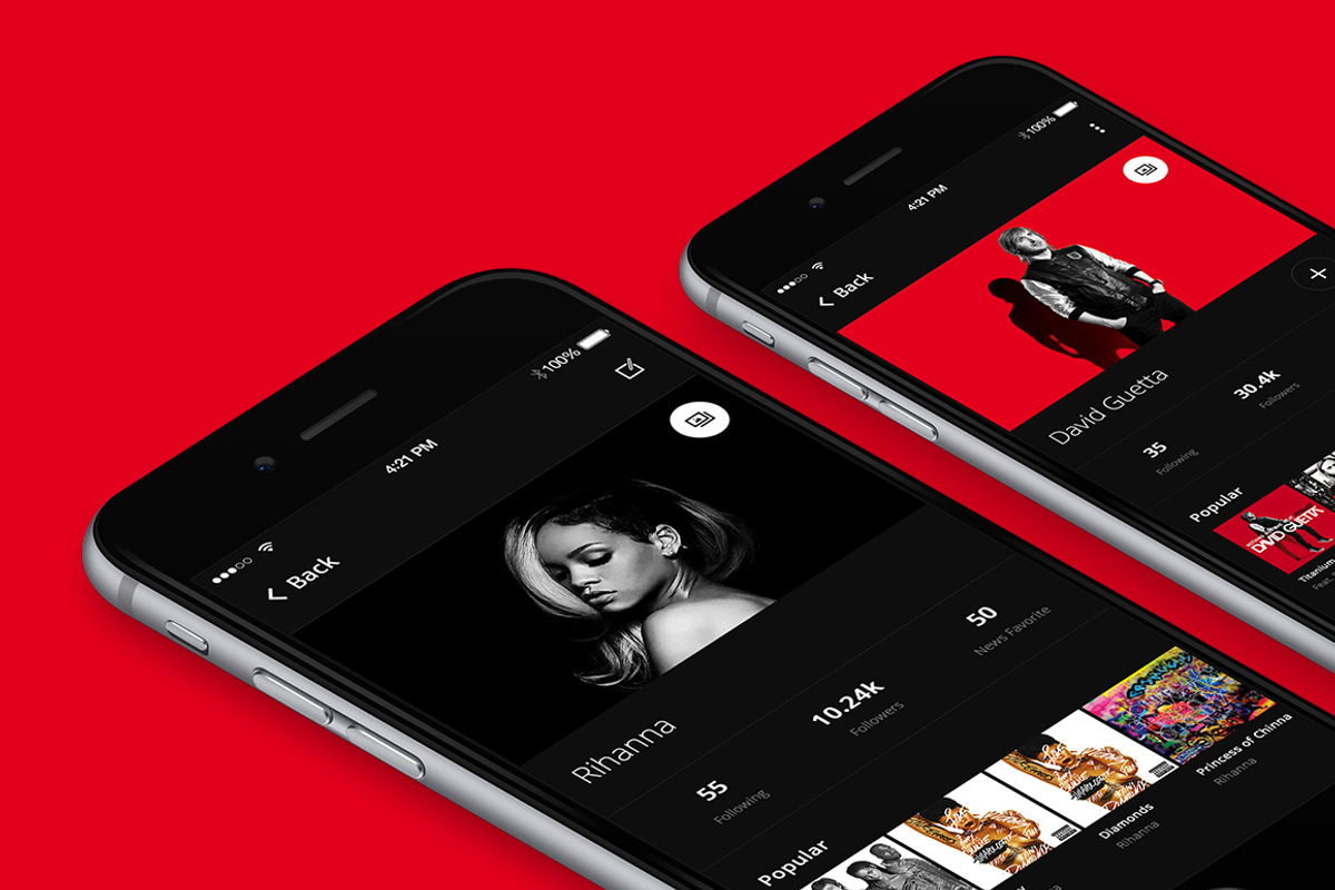 Beat Startup Music App UI Kit, an UI Kit Template by Design Universe (Photo 2 of 3)