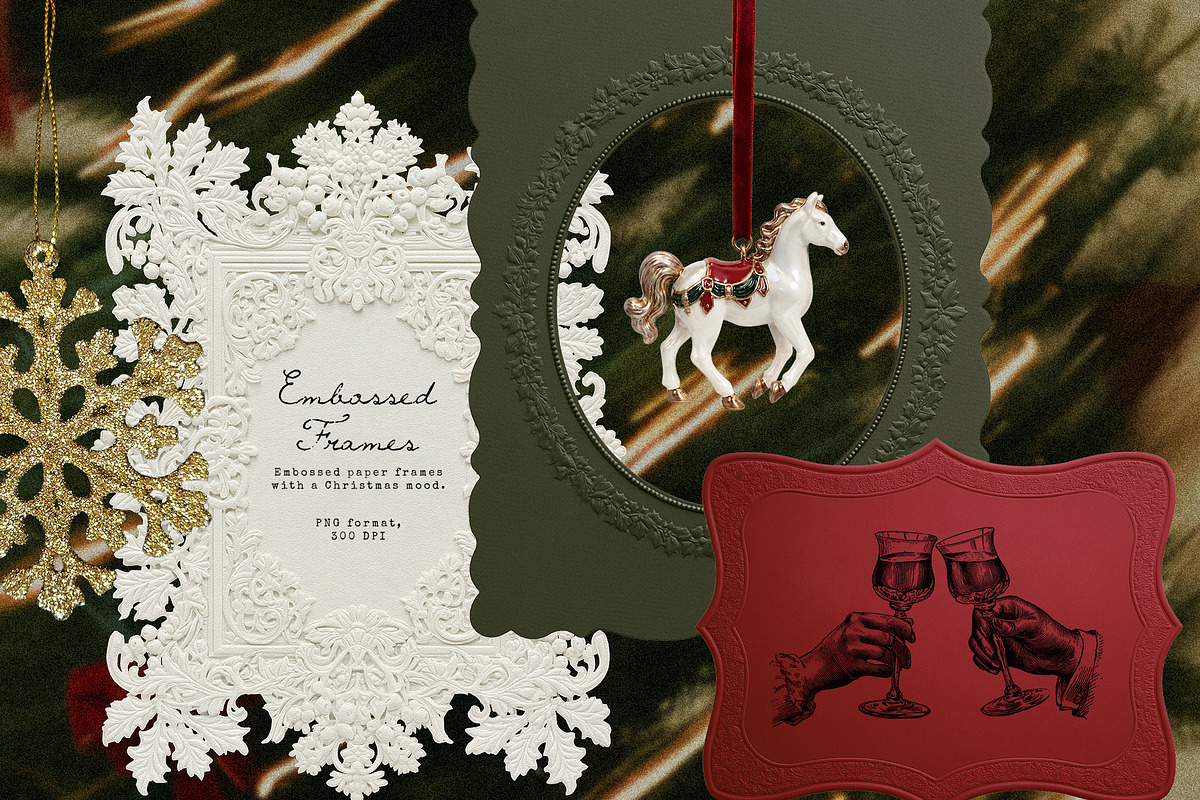 Christmas Collage & illustrations, an Object Graphic by Pamyatka Shop (Photo 9 of 15)