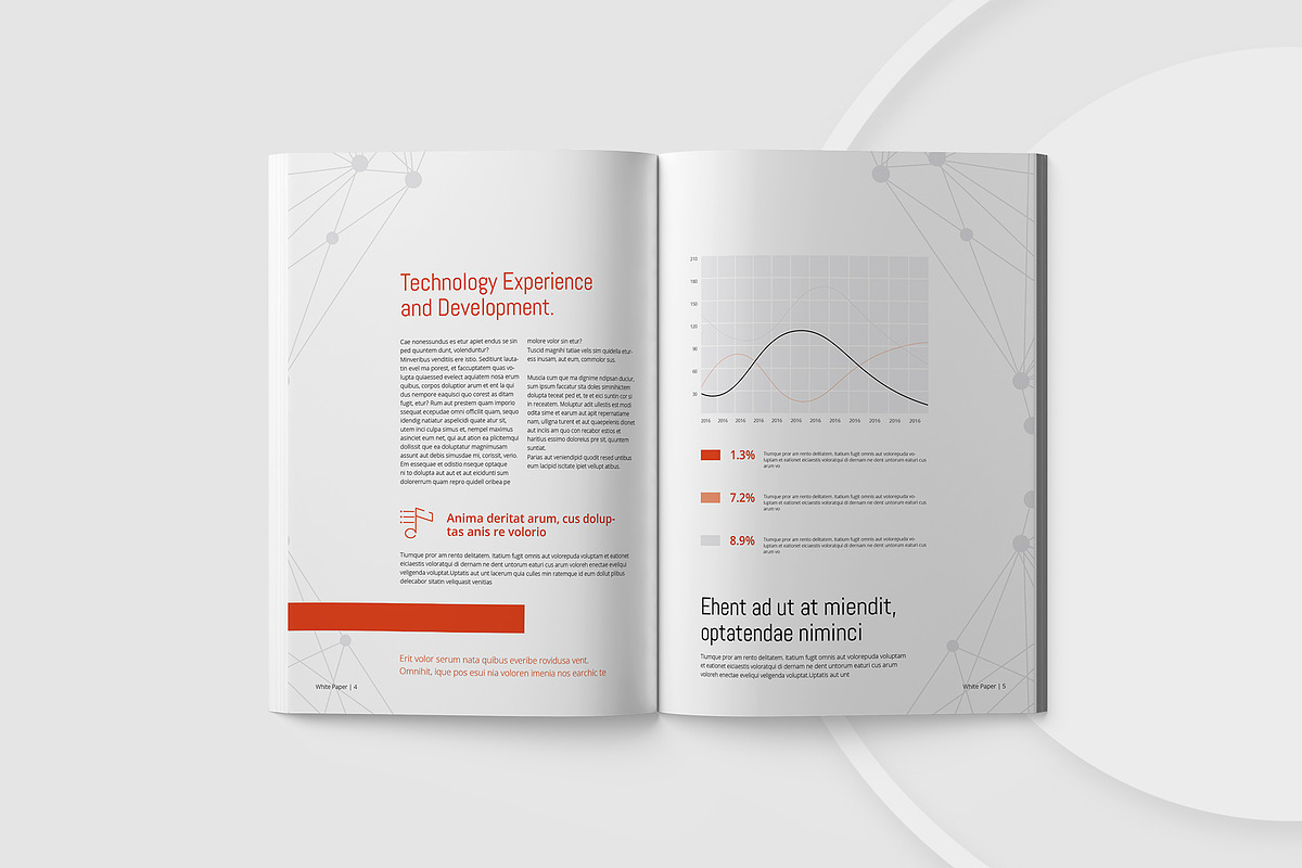 Minimal White Paper, a Brochure Template by astutedesign11 (Photo 1 of 13)