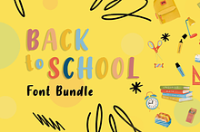 Back to School Font Bundle