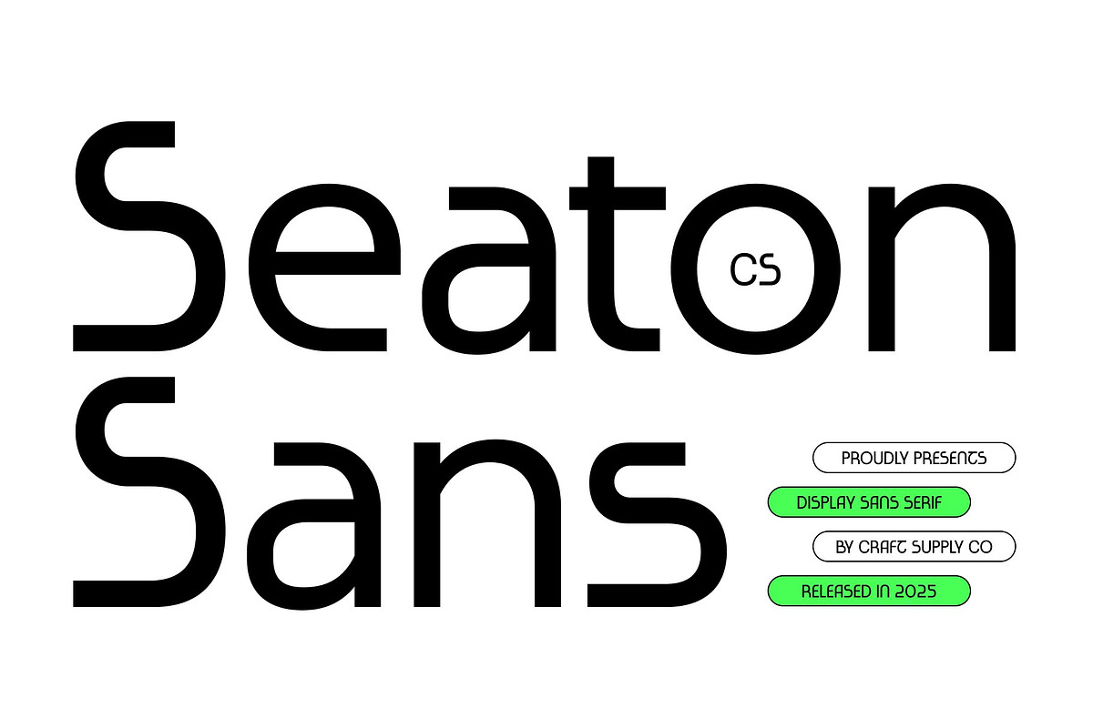 CS Seaton – Sans Serif Typeface, a Sans Serif Font by Craft Supply Co. (Photo 1 of 8)