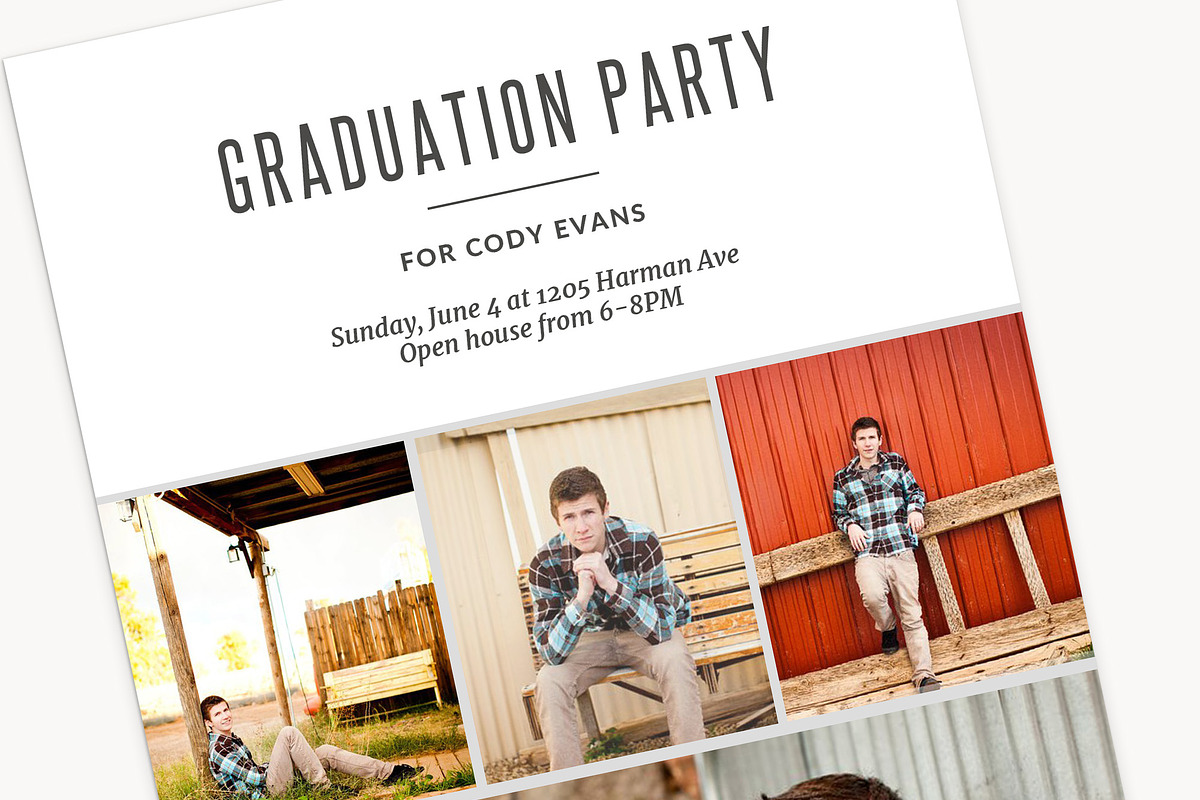 Guys Graduation Card Template - CHC, an Invitation Template by Laurie Cosgrove Design (Photo 4 of 7)