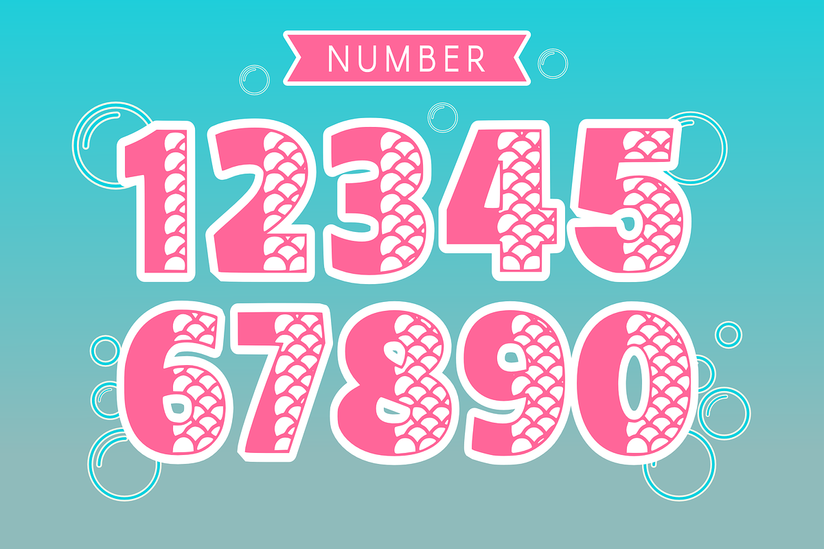 Mermaid - Cartoon Font Types, a Font by KiddoGlyphs Studio (Photo 5 of 7)