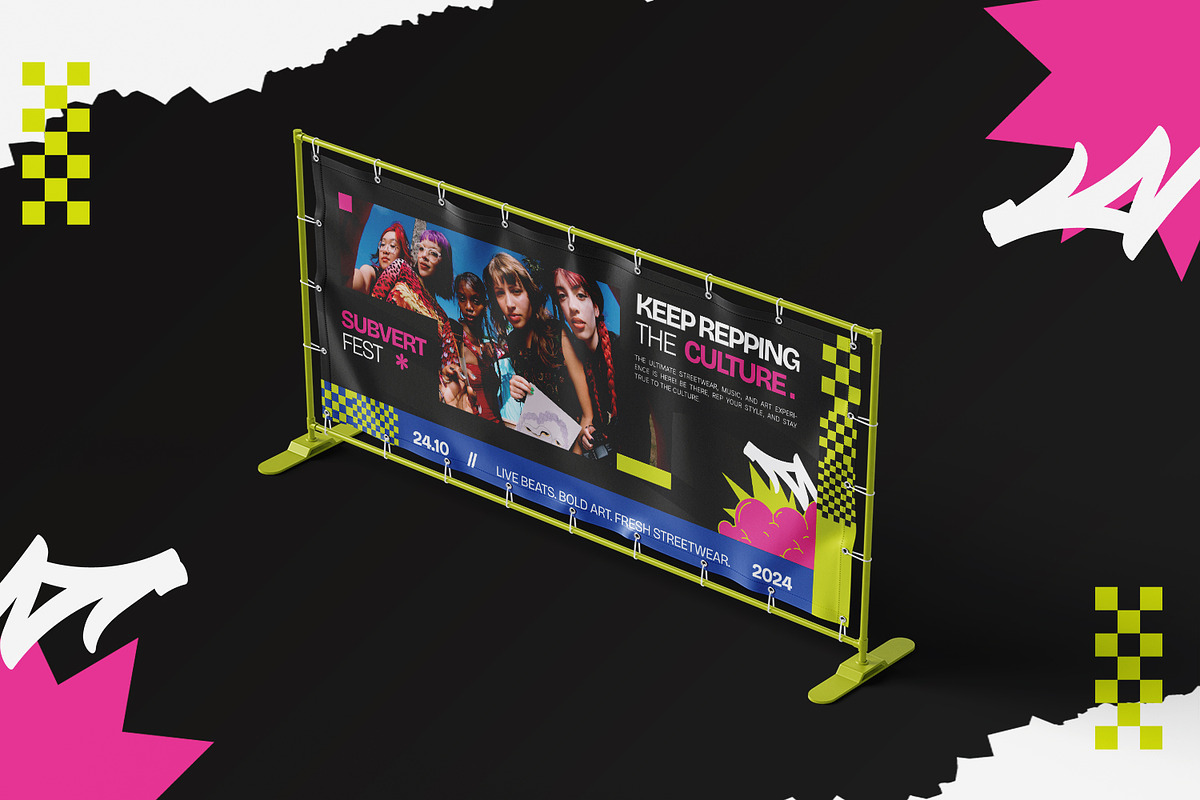 Subvert Fest - Banner Landscape, a Print Template by StreaksideStd (Photo 3 of 3)