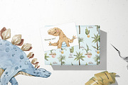 Baby Dinosaur World Watercolor Set, an Animal Illustration by Cat In Colour (Thumbnail 8 of 9)