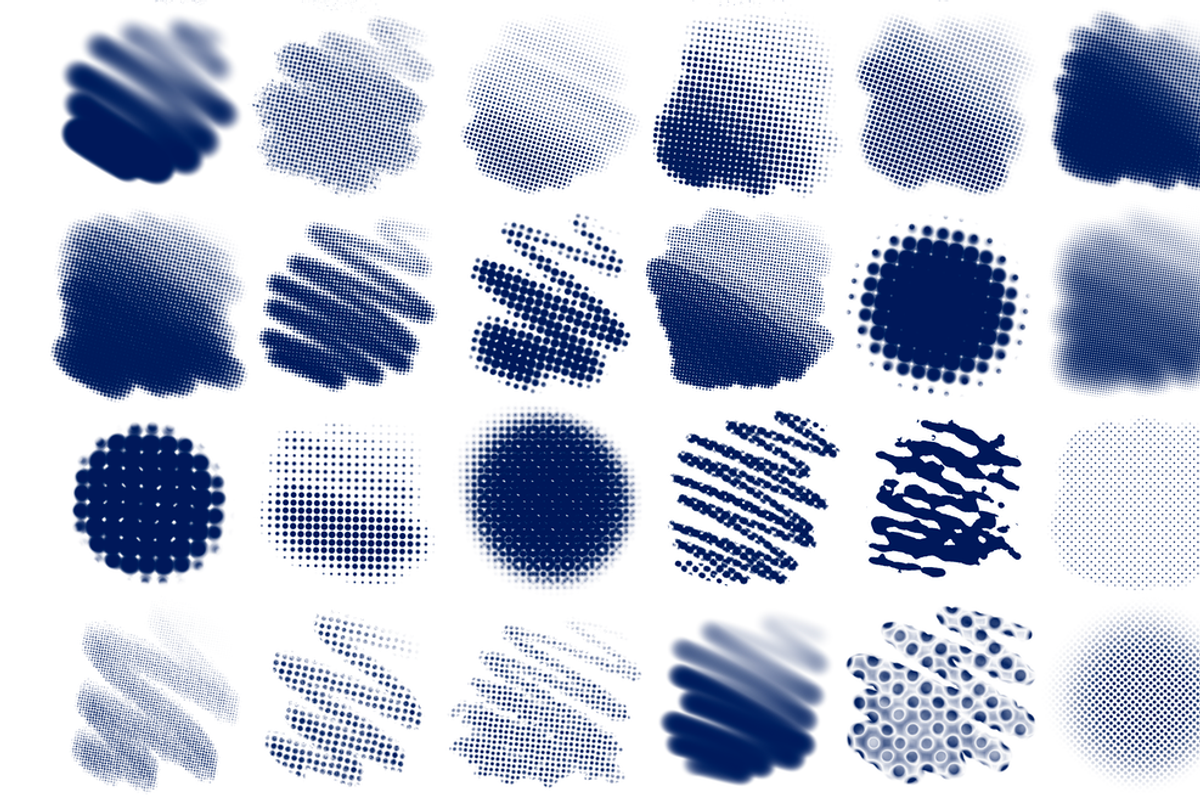 Holy Halftone - 29 Procreate Brushes, a Brush Add-On by VisualTimmy (Photo 4 of 4)