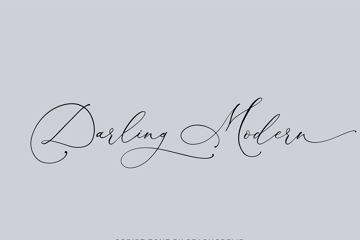 Darling Modern // Luxury Font, a Script Font by PeachCreme (Photo 29 of 29)
