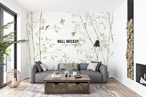 Wall Mockup & Wallpaper Mockup